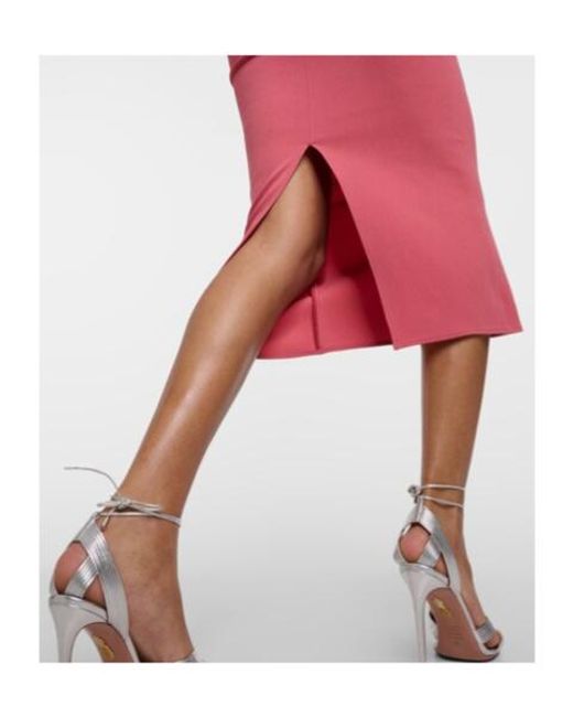 Alex Perry Pink Portrait Midi Dress