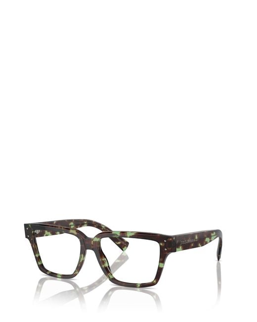 Dolce & Gabbana Black Eyewear Square Frame Glasses for men