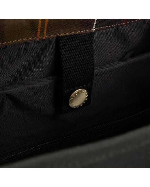 Barbour Black Logo-Patch Messenger Bag for men