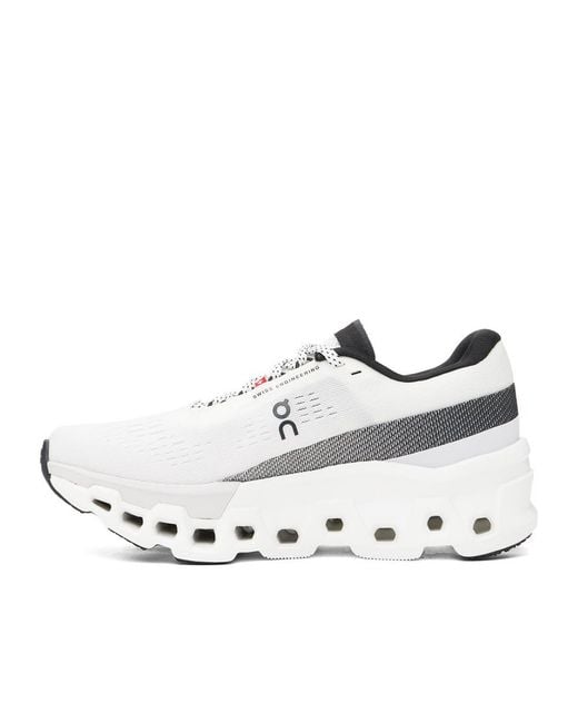 On Shoes White Cloudmonster 2 'Undyed/Frost' Sneakers