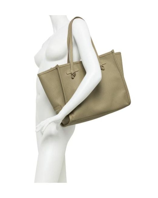 Gianni Chiarini Natural Marcella Knot-Detail Tote Bag