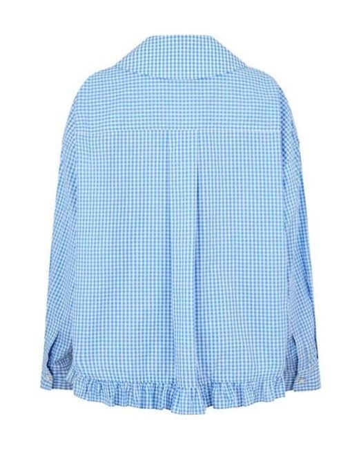 Comme des Garçons Blue Plaid Shirt