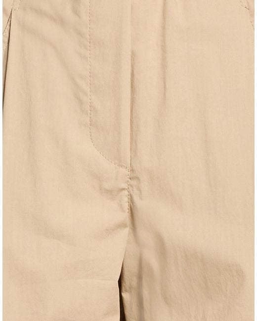 Brunello Cucinelli Natural Plain Colour Casual Trouser