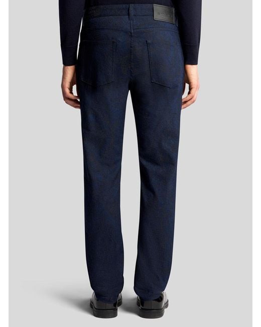 Etro Blue Jacquard Jeans for men