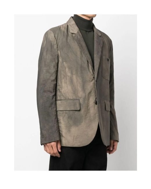Uma Wang Brown Faded Effect Blazer for men