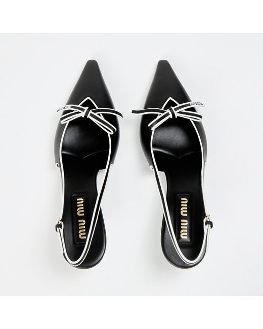 Miu Miu Multicolor Bow Slingback Pumps
