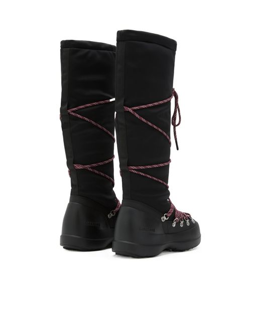 Moon Boot Black Luna Lace-Up Boots