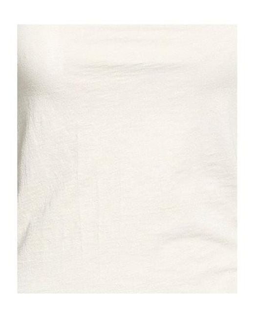 Rag & Bone White Solid Crew Neck Sleeveless T-Shirt