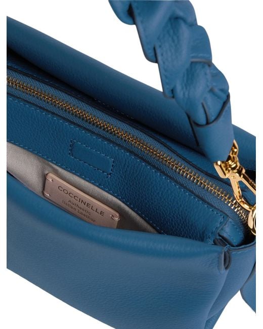 Coccinelle Blue Boheme Zipped Small Tote Bag