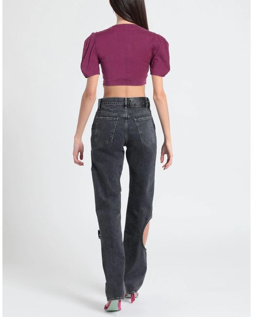 Isabel Marant Purple Casual Cropped Top
