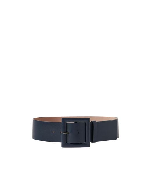 Carolina Herrera Blue Icon Leather Belt