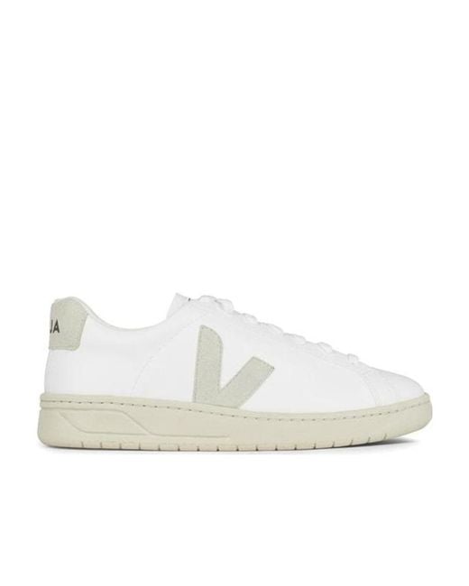 Veja White Logo Low-Cut Sneakers