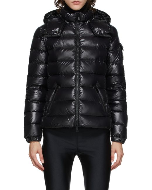 Moncler Black Bady Zip-Up Padded Jacket