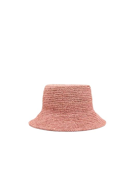 Vivienne Westwood Pink Orb Raffia Bucket Hat