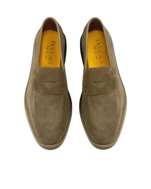Doucal's Green Earth Loafers for men