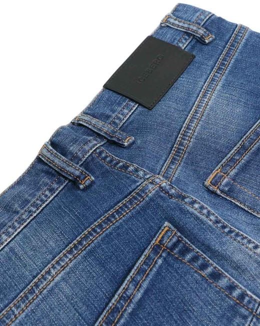 Iceberg Blue Straight Jeans for men