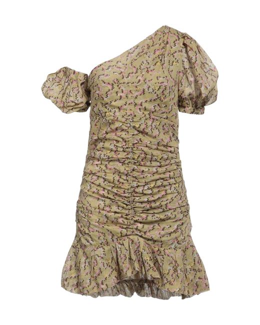 Isabel Marant Natural Fitted Printed Dress