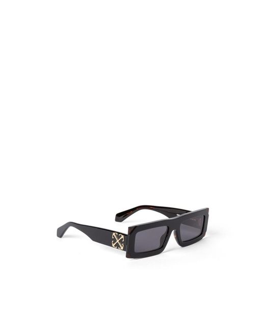 Off-White c/o Virgil Abloh White Rectangular Frame Sunglasses for men