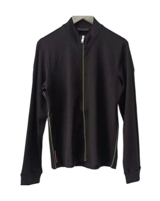 Prada Blue Logo Casual Jacket for men