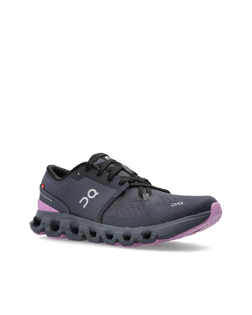 On Shoes Black Cloud X 4 Lace-Up Sneakers