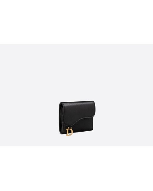 Dior Black Saddle Lotus Wallet