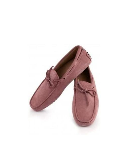 Tod's Purple Logo Details Business Casual Shoes for men