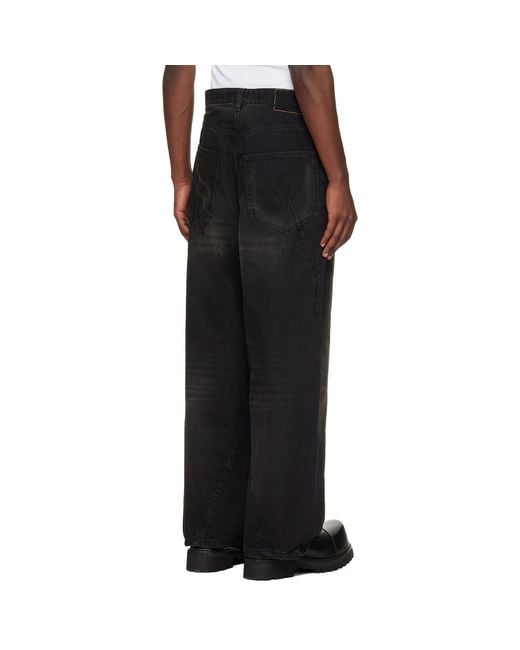 Vetements Black Spiral Jeans for men