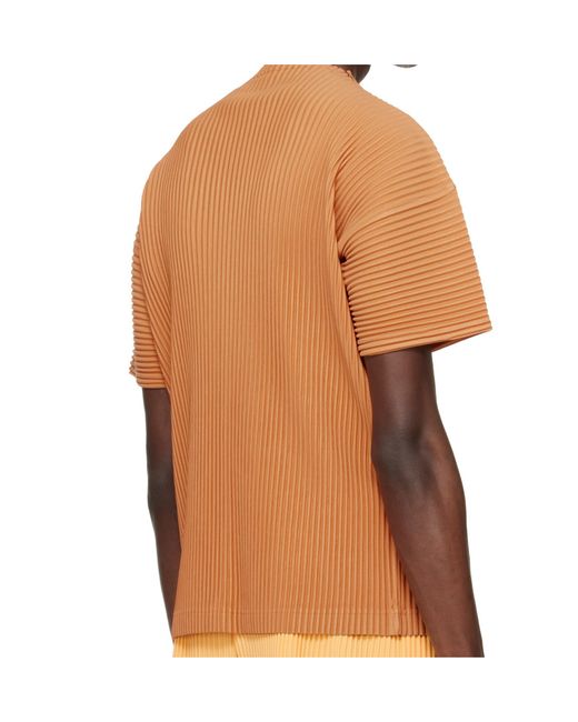 Homme Plissé Issey Miyake Orange 'Monthly Colors: March' Top for men