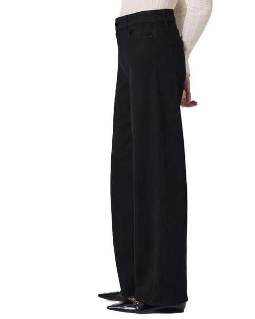 PAIGE Black Wide-Leg Jeans