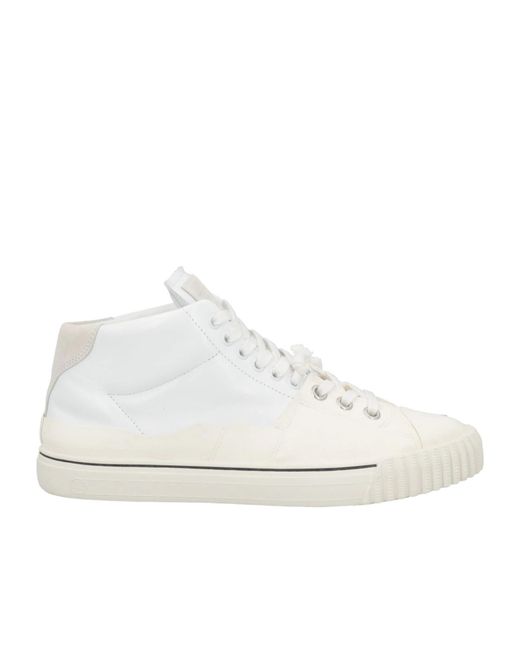 Maison Margiela White Solid Color Sneakers