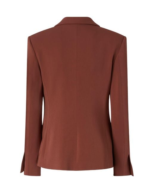 Pinko Brown Single Buttoned Tailored Blazer