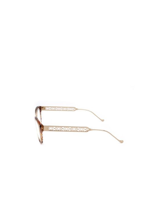 Elie Saab White Cat Eye Frame Glasses