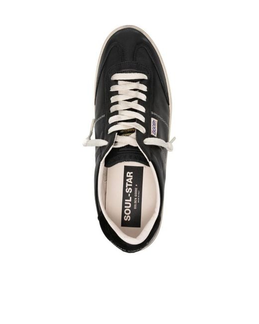 Golden Goose Deluxe Brand Black Soul Star Low-Top Sneakers for men
