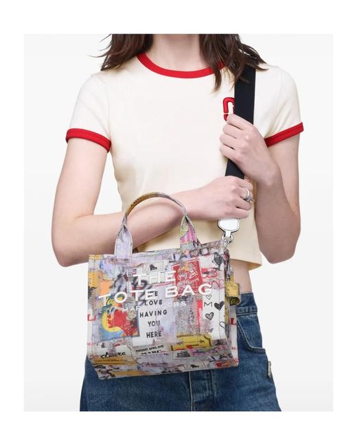 Marc Jacobs Red The Pop Americana Small Tote Bag