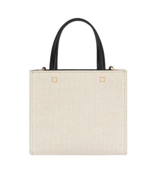 Givenchy Natural Logo Printed Mini Tote Bag
