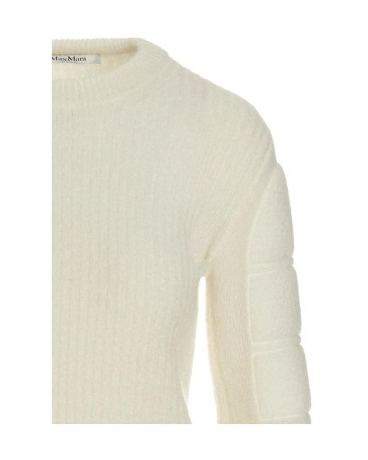 Max Mara White Knitted Jumper