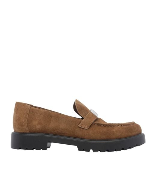 Tory Burch Brown Lug-Sole Loafers Flat Shoes