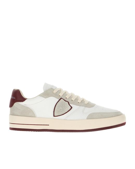 Philippe Model White Round Head Low-Cut Casual Shoes for men