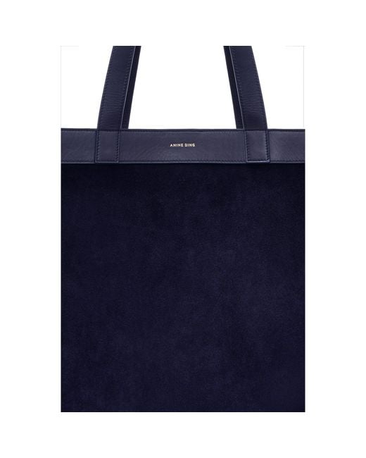 Anine Bing Blue Medium Rio Handbag