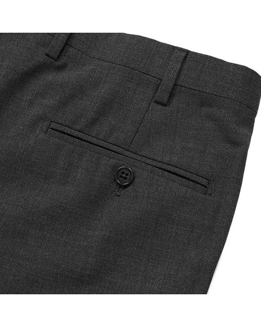 Emporio Armani Gray Straight Casual Pants for men