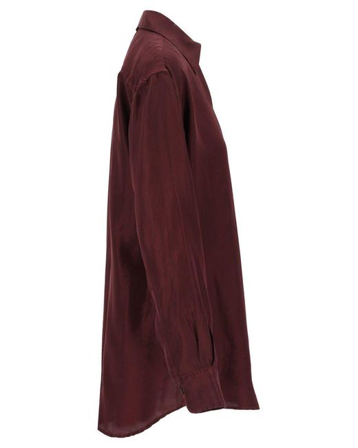 Barena Purple Button-Down Shirt