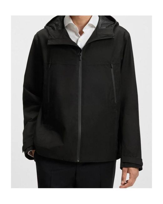 Boss Blue Gore-Tex Waterproof Windbreaker Jacket for men