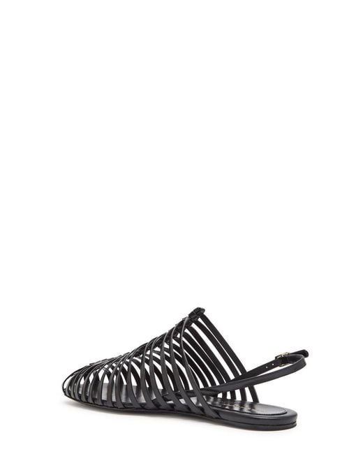 Dries Van Noten Black Leather Flat Shoes
