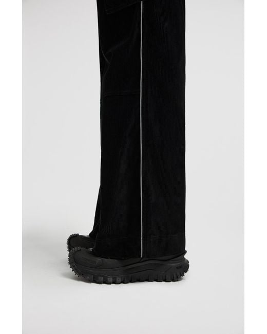 Moncler Black Grenoble Drawstring Cargo Trousers