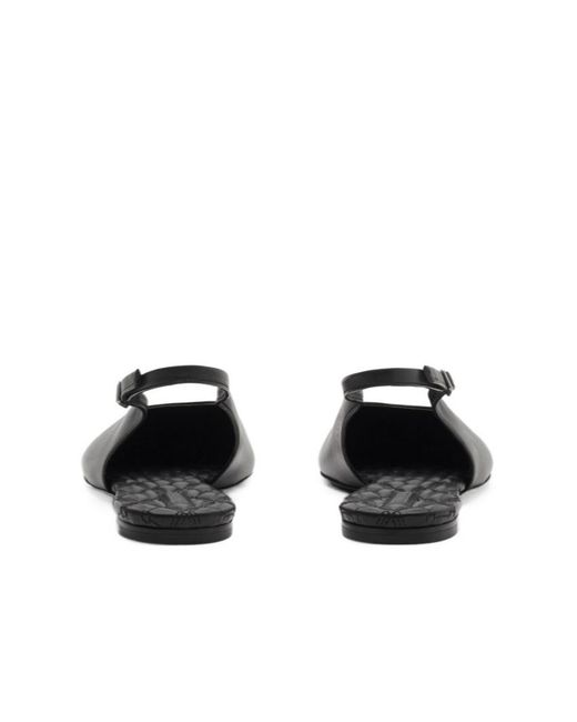 Burberry Black Slingback Ballet Flats
