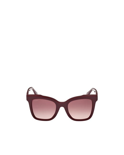 Max Mara Pink Square Frame Sunglasses