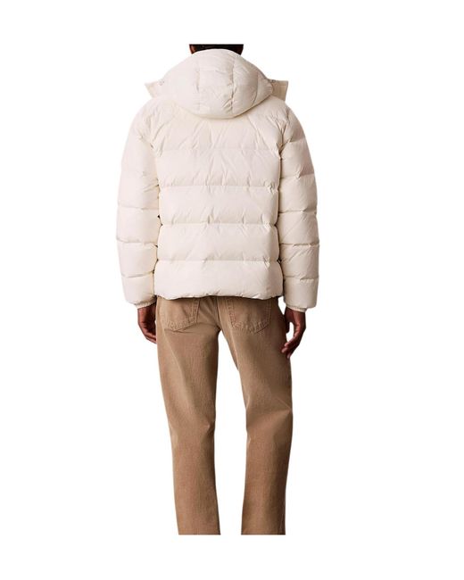 Calvin Klein Natural Relaxed Nylon Puffer Jacket for men