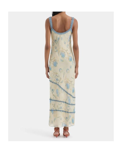 Sir White Cecile Ruffle Slip Dress
