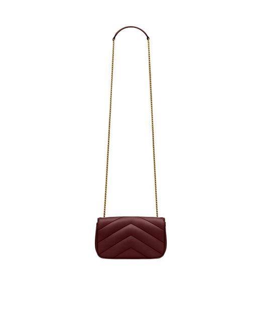 Saint Laurent White Loulou Mini Shoulder Bag