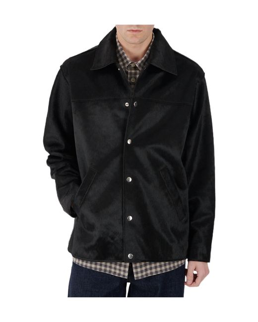 sunflower Black Lapel Leather Jacket for men